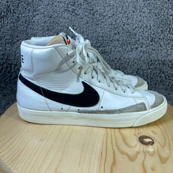 Nike Blazer Mid 77 Sneakers Men Size 9.5 White Leather Suede Basketball Shoe main image 5